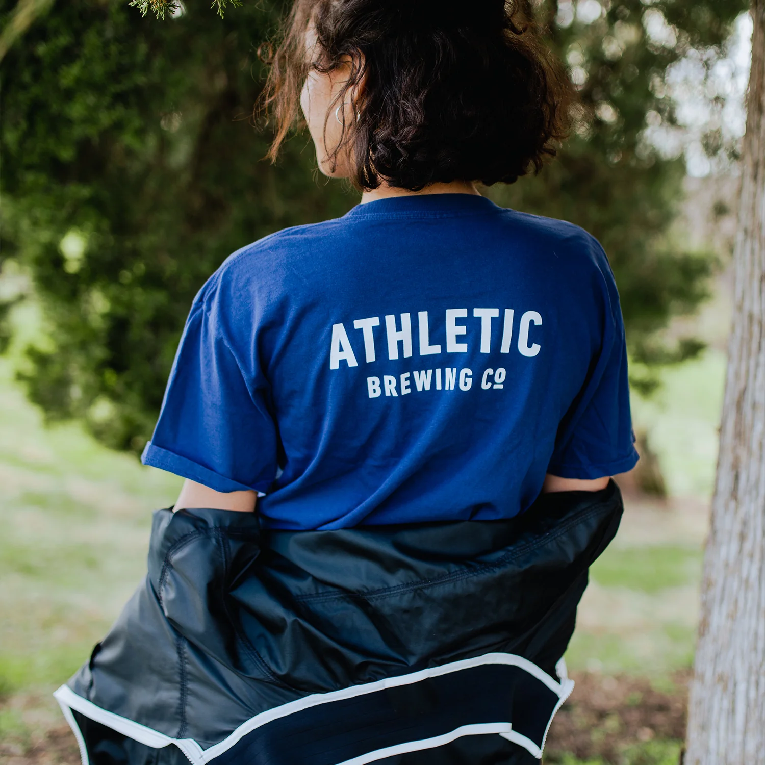 Athletic Brewing Co Logo T-Shirt - Navy - Image 3