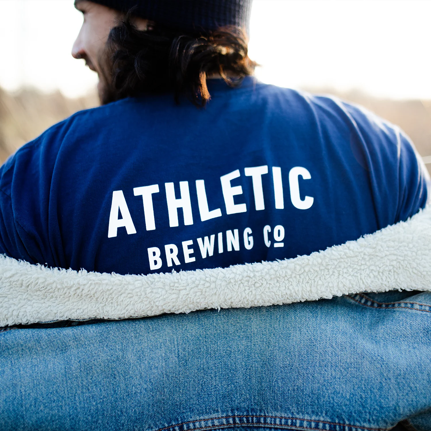 Athletic Brewing Co Logo T-Shirt - Navy - Image 5