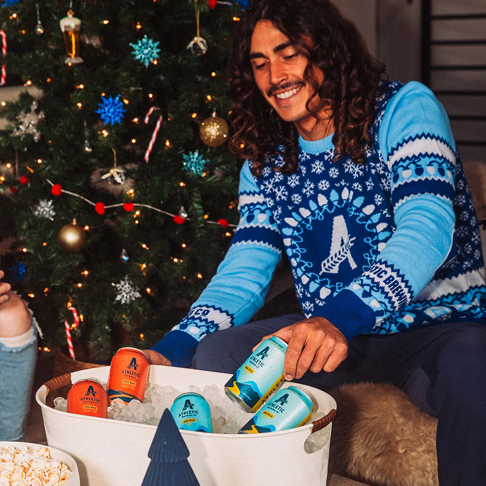 Athletic Brewing Co Custom Holiday Sweater - Image 3
