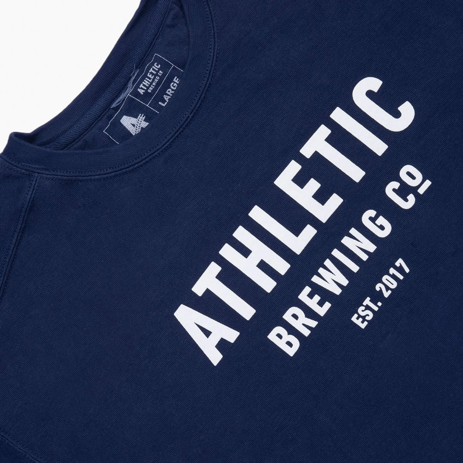 Athletic Brewing Co Crewneck Sweatshirt - Navy - Image 3