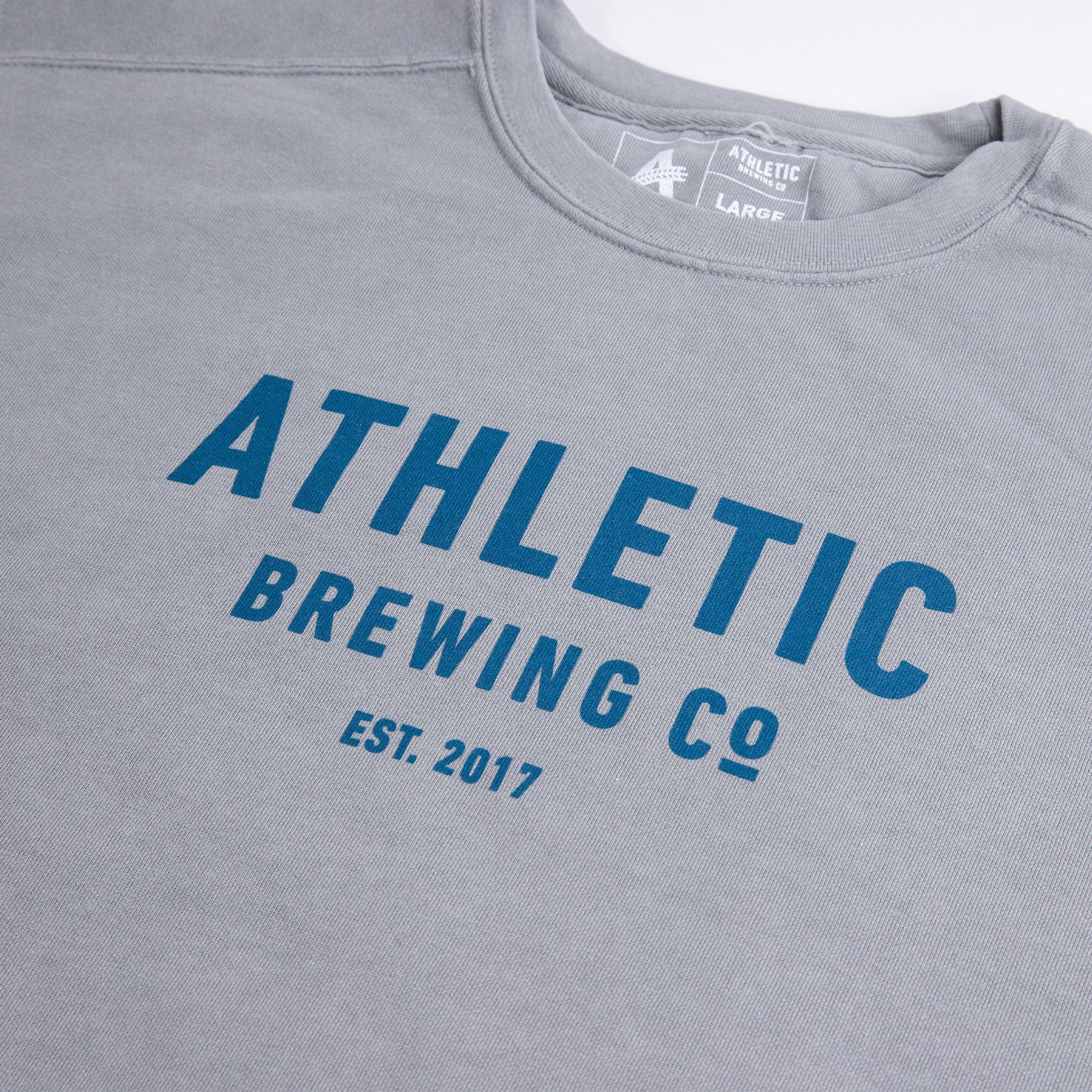 Athletic Brewing Co Crewneck Sweatshirt - Grey - Image 3