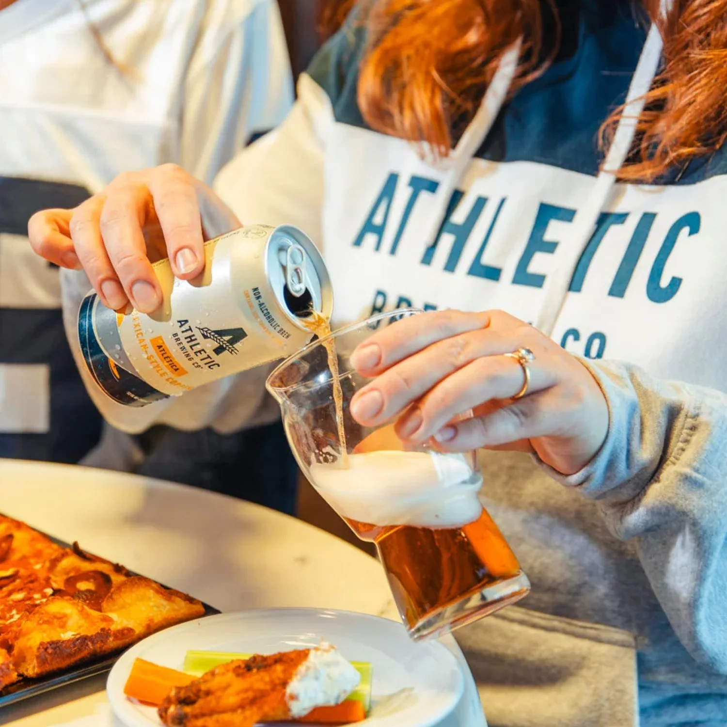 Athletic Brewing Co Varsity Hooded Sweatshirt - Image 4